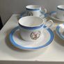 Newbridge Silverware  Designer Careleton Varney cups and saucers set Image 6