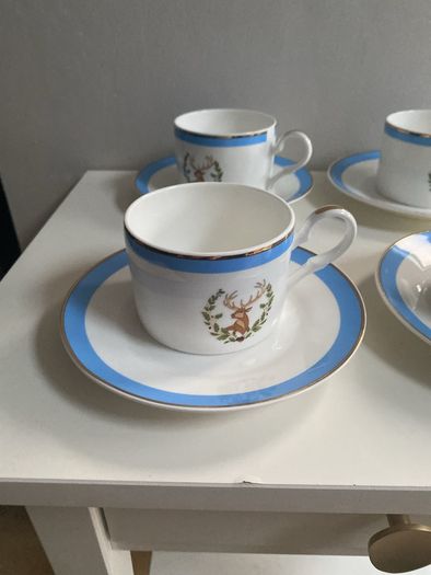 Newbridge Silverware  Designer Careleton Varney cups and saucers set