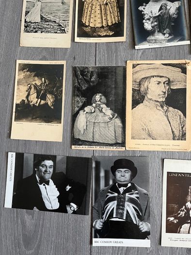 Vintage Portrait Postcards x 32. 3 for 1 euro or 10 quid the lot