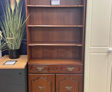 Mahogany Wall Unit with Storage