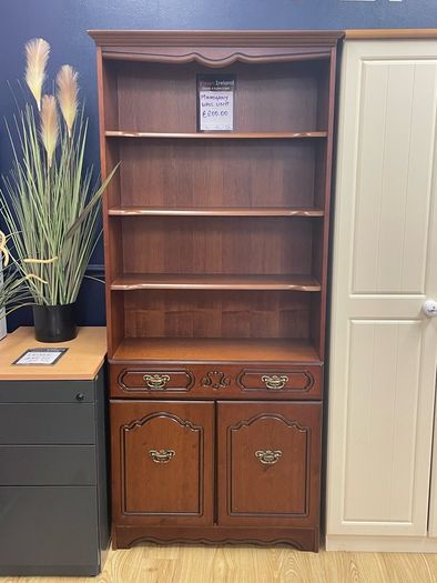 Mahogany Wall Unit with Storage
