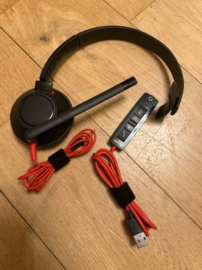 Poly Blackwire 5220 Hi-Fi Stereo Wired Headset USB