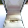 Vintage Serling Silver 925 Ruby Pebble Stacking Ring Size J1/2 - 1,2g Image 2