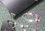 matching necklace and bracelet set