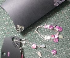 matching necklace and bracelet set