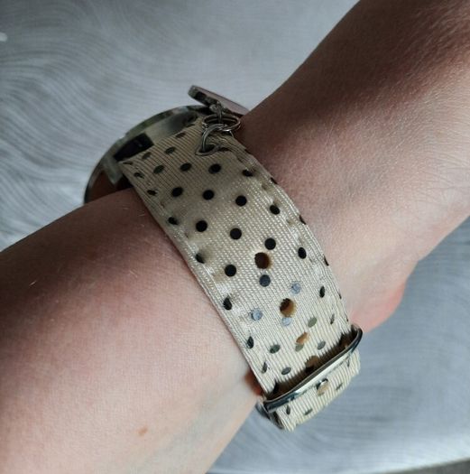 RARE Vintage Fiorucci "Rear Window" Pin-Up Watch - Polka Dot Strap