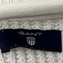 GANT Thick Cotton White V Neck Jumper Image 3