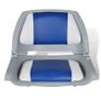 Boat Seats 2 pcs Foldable Backrest Blue-white Pillow 41x51x48cm Image 3