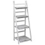 4-Tier Plant Stand Grey 43x33x113 cm Wood Image 5
