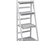main image for ad 4-Tier Plant Stand Grey 43x33x113 cm Wood