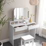 White Dressing Table With Mirrors (FREE POSTAGE) Image 3