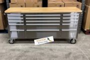 Stainless Steel 72 Inch Wide 15 Drawer Tool Box