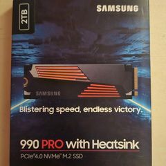 New 2TB Samsung 990 Pro Heatsink NVMe M.2 SSD