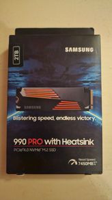 New 2TB Samsung 990 Pro Heatsink NVMe M.2 SSD