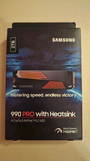 New 2TB Samsung 990 Pro Heatsink NVMe M.2 SSD