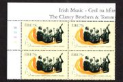 2006 Ireland Irish Music The Clancy Brothers Plate Block 1A1A1A1A Commemorative Stamp Mint Never Hinged (MNH)