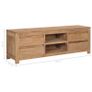 TV Cabinet 120x30x40 cm Solid Teak Wood Image 8
