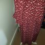 Zara burgundy midi dress uk 10 to small 12 Image 5