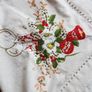 Hand Embroidered Linen Tablecloth and 12 Napkins Image 7
