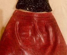Zara skirt sequined corset
