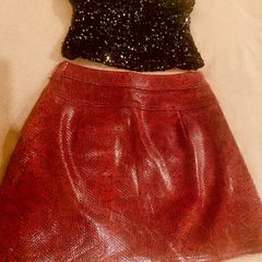 Zara skirt sequined corset