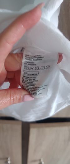 h&m 9/10 cotton short white boy