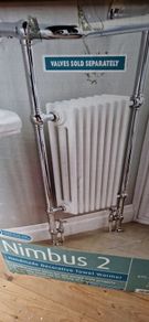 Hand crafted luxury heated towel rail