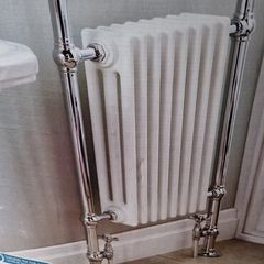 Hand crafted luxury heated towel rail