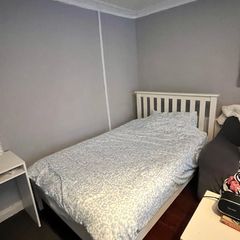 Solid Wood Double Bed Frame & Mattress (Excellent Condition, Not IKEA!)