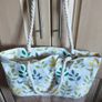 Big beach bag with rope handles. Leaves pattern. NEW Image 6
