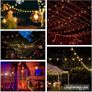 Outdoor String Lights LED Mains Powered G40 Globe Festoon Lights 100FT with 50+2 Bulbs, Waterproof Indoor Outdoor Garden Lights for Bistro, Terrace, Patio, Outside, Wedding, WarmWhite 2700K (FREE POSTAGE) Image 2