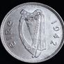 #863 - Ireland - 1942 - Shilling - Silver - KM.14 Image 2