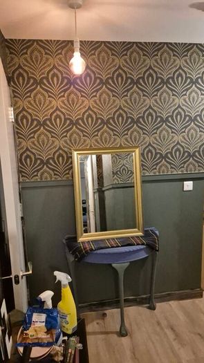 gold framed mirror