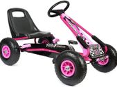 Girls Kids Pedal Go-kart 5-8yrs Inflatable Tyres