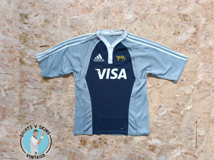 Player Issue Argentina Rugby Jersey Adidas - Vintage Retro Shirt Pumas Visa