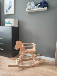 Wooden rocking horse