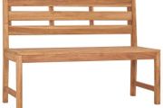 Garden Bench 120 cm Solid Teak Wood