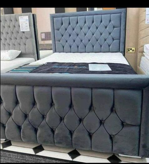 king size Monaco bed frame with Mattress included