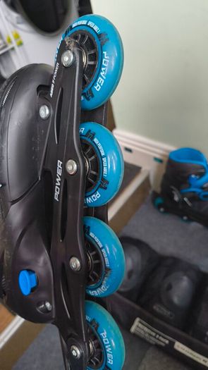 roller blades and gear