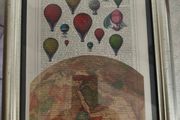 Balloons on Top Of The World Framed Print. 35 x 26 CM. Is frame 29.5 x 21 CM.is the inside thanks