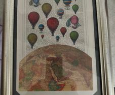 Balloons on Top Of The World Framed Print