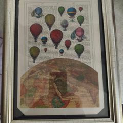 Balloons on Top Of The World Framed Print