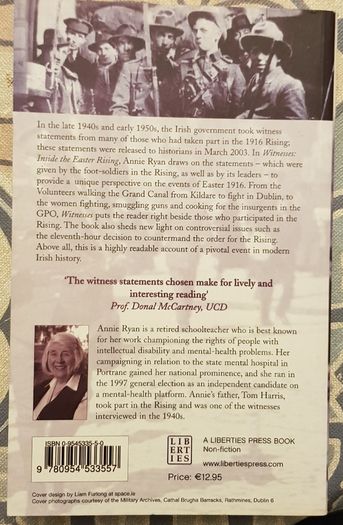 Witnesses: Inside The Easter Rising by Annie Ryan