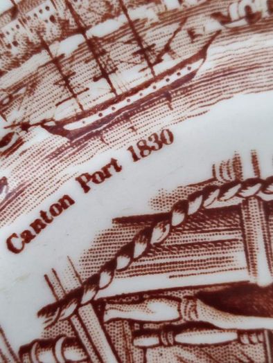 Hanging Wall Plate Of Histoical Senes Of Chinese Export To America