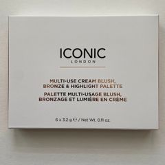 Iconic London multi use cream blush bronze highlight palette