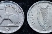 [#444] - Ireland 1967 | 3 Pence | Irish 3d | Hare | KM.12a | MS