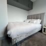 4ft6 (135cm) Double Silver Velvet Fabric Bed With USB Ports Image 6