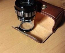 Rare Jeweller Magnifier/ Spy Glass