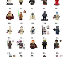 Star Wars Minifigures Collection Lego Compatible P-Z