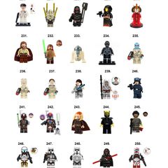 Star Wars Minifigures Collection Lego Compatible P-Z